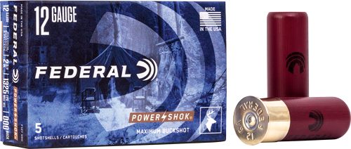 Federal F127000 Power-Shok Magnum 12 Gauge 2.75in 8 Pellets 000 BuckShot 5 view 3