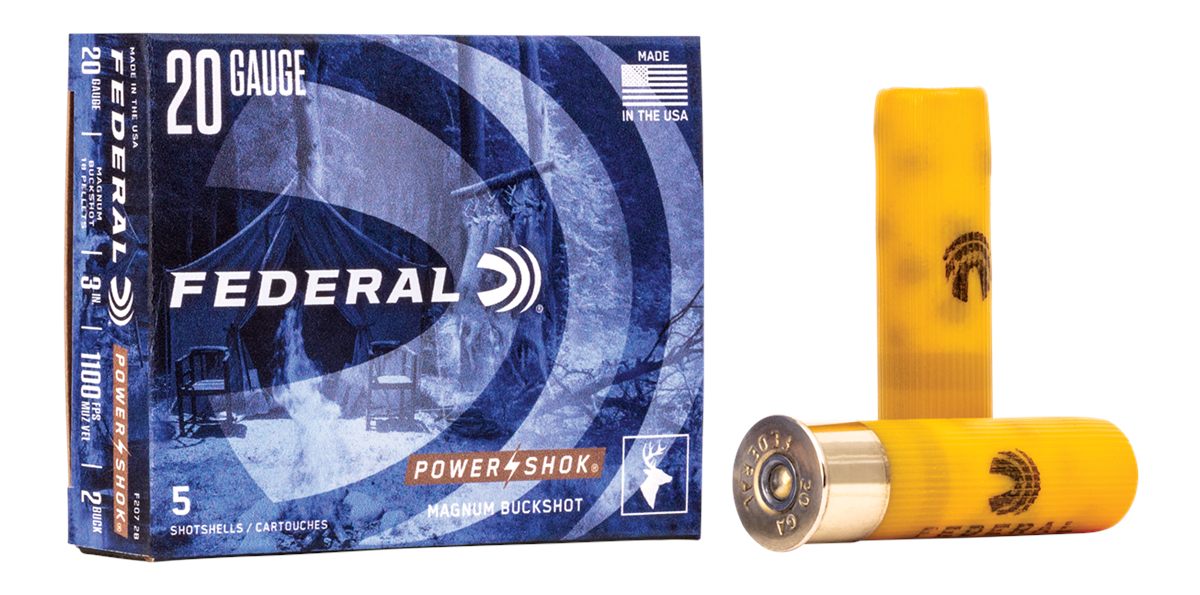 Federal Cartridge F2072B Power-Shok Magnum 20 Gauge 3in 18 Pellets 1 1/4oz