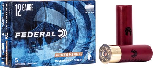 Federal F131RS Power-Shok Shotshell 12 Gauge 3in 1 1/4oz RifledSlug 5 Per B view 4