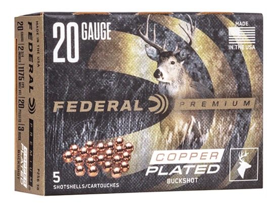 Federal P2563B Premium Magnum 20 Gauge 2.75in Pellets 1 1/8oz 3 BuckShot 5 view 2