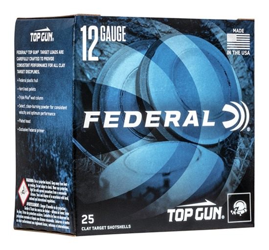 Federal TGL128 Top Gun 12 Gauge 2.75in 1 1/8oz 8 Shot 25 Per Box/10 Case view 2