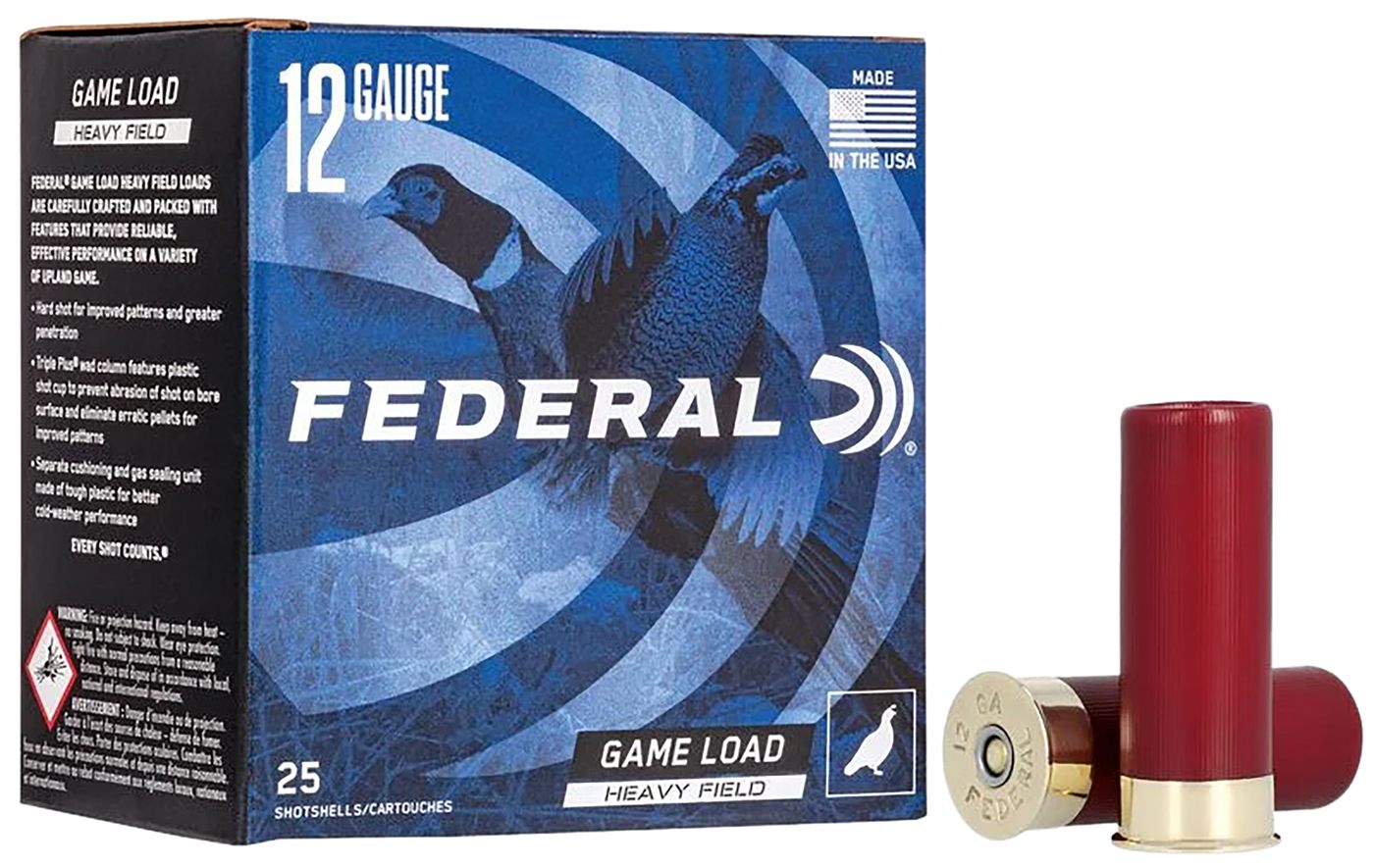 Federal Game-Shok Upland Heavy Field Load 12 2 3/4in MAX 1 1/4 oz 5 - 25/bo