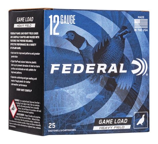 Federal Game-Shok Upland Heavy Field Load 12 2 3/4in MAX 1 1/4 oz 5 - 25/bo view 2
