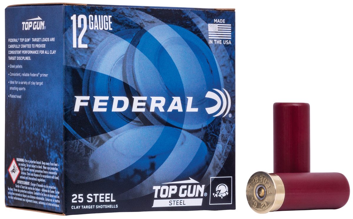 Federal Cartridge TG1477 Top Gun Steel 12 Gauge 2.75in 1 1/8oz 7 Shot 25 Pe