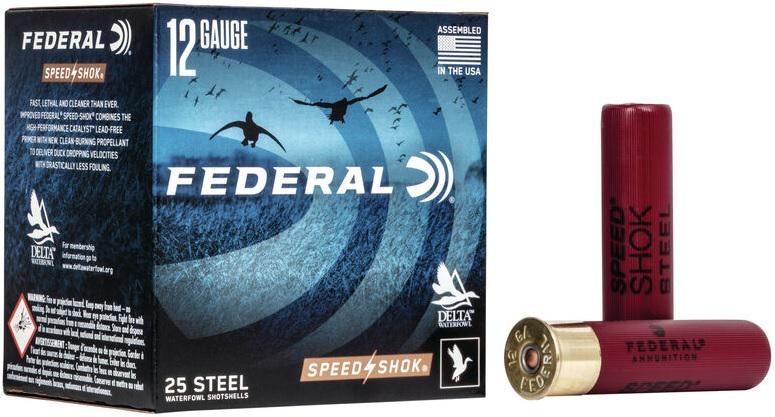 Federal Speed-Shok High Velocity Steel Shotshells 12ga 3in 1/8oz 1550 fps B