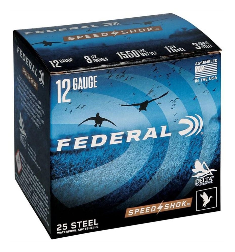 Federal Speed-Shok High Velocity Steel Shotshells 12ga 3-1/2in 3 1-3/8oz 15