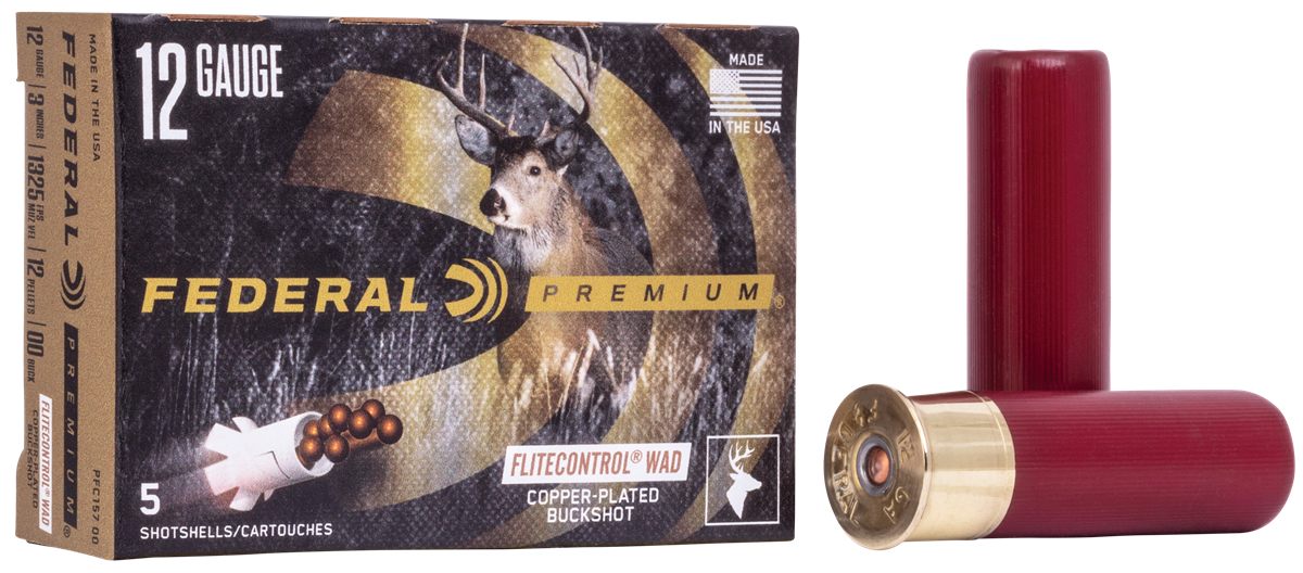 Federal Cartridge PFC15700 Premium Vital-Shok 12 Gauge 3in Pellets 00 BuckS
