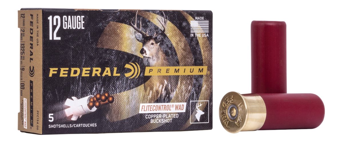 Federal PFC15400 Premium Vital-Shok 12 Gauge 2.75in 9 Pellets 00 BuckShot 5