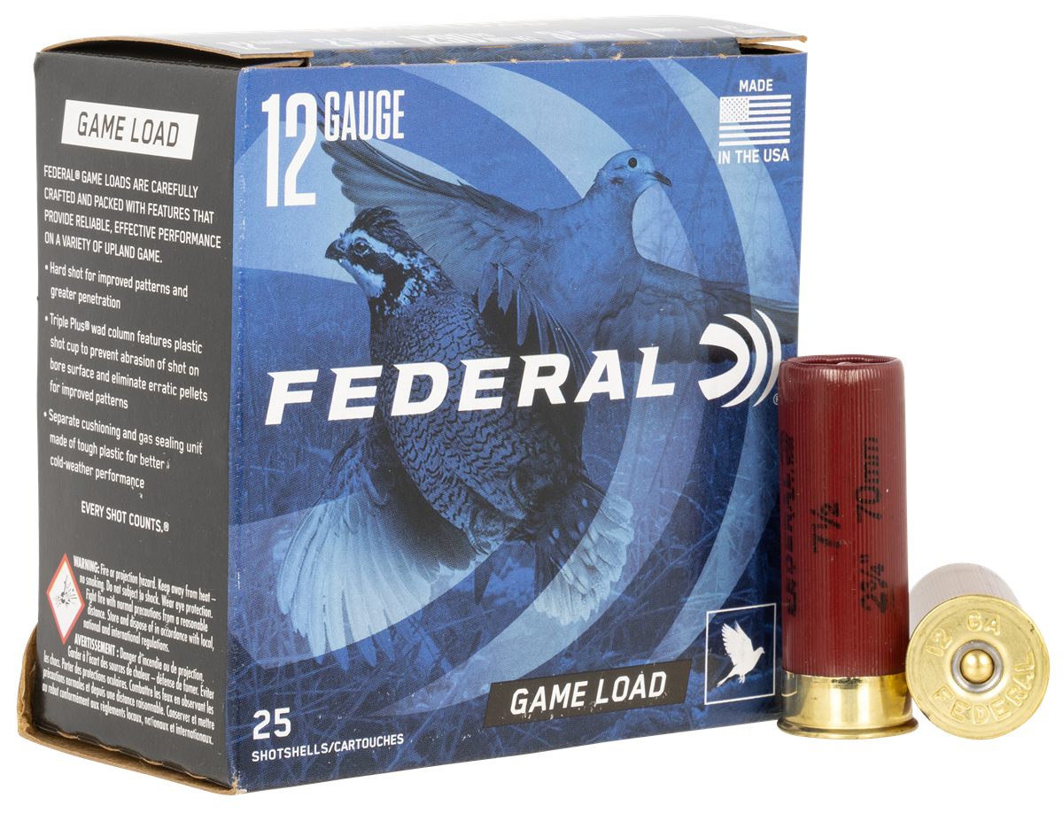 Federal Game-Shok Upland - Load - 12ga 2-3/4in 1oz. 7.5-Shot 25/Box
