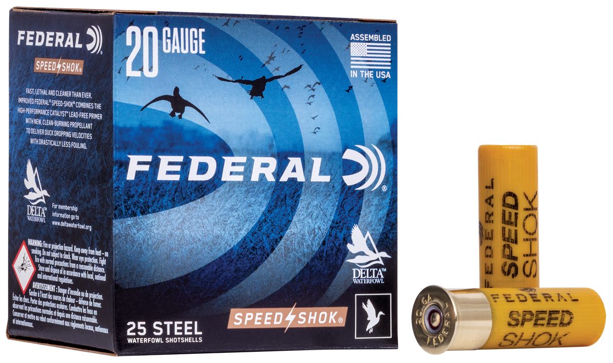 Federal Ammo WF2086 Speed-Shok 20 Gauge 2.75in 3/4oz 6 Shot 25 Per Box/10 C