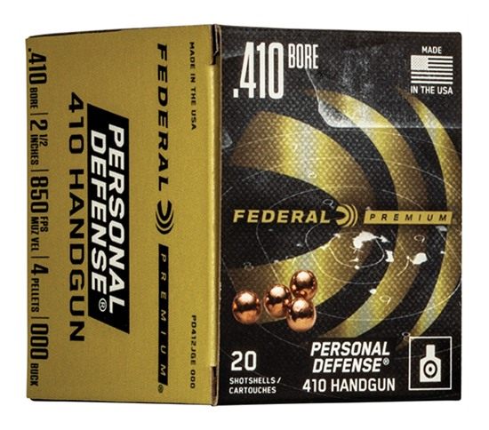 Federal PD412JGE000 Premium Personal Defense 410 Gauge 2.50in 7/16oz 000 Bu view 2