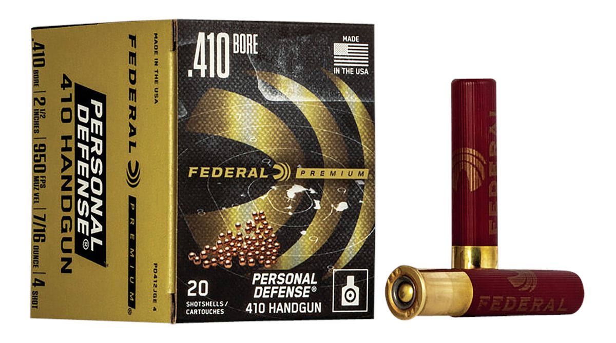 Federal Ammo Premium Personal Defense 410 Handgun Shotshell Ammunition - Ju