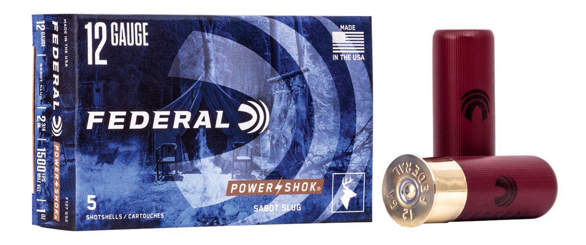 Federal F127SS2 Power-Shok Shotshell 12 Gauge 2.75in 1oz SabotSlug 5 Per Bo