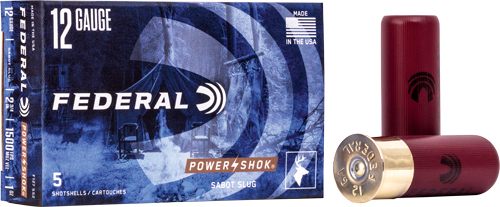 Federal F127SS2 Power-Shok Shotshell 12 Gauge 2.75in 1oz SabotSlug 5 Per Bo view 4