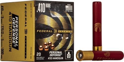 Federal PD413JGE000 Premium Personal Defense 410 Gauge 3in 5 Pellets 000 Bu view 3