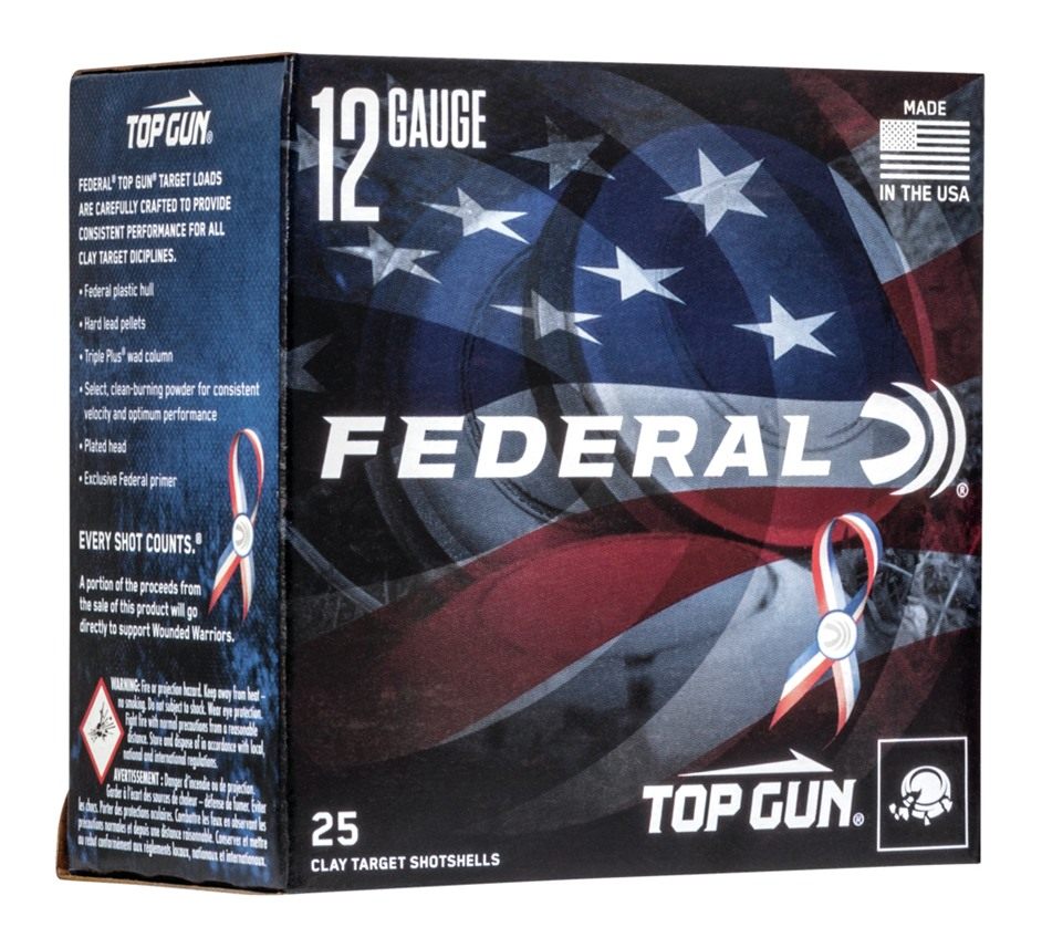 Federal Cartridge TGL12US8 Top Gun Special Edition Red, White Blue 12 Gauge view 2