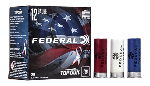 Federal Cartridge TGL12US8 Top Gun Special Edition Red, White Blue 12 Gauge view 3