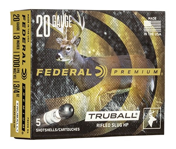 Federal PB209RS Premium Vital-Shok TruBall 20 Gauge 3in 3/4oz RifledSlug Sh view 2