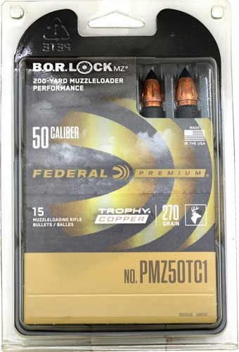 Federal Ammo Premium Trophy Copper Muzzleloader Bullets .50 cal 270 gr Poly view 3