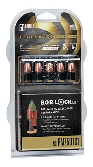 Federal Ammo Premium Trophy Copper Muzzleloader Bullets .50 cal 270 gr Poly view 4