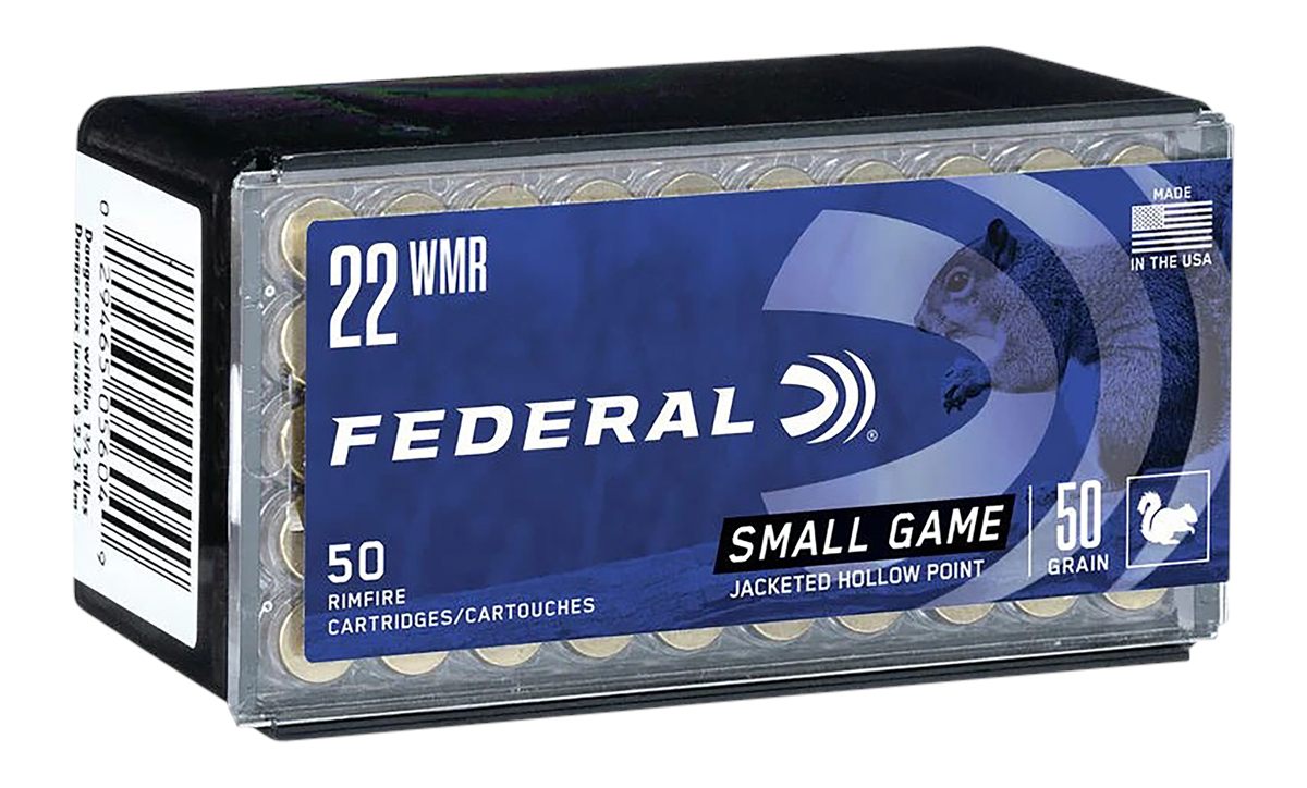 Federal 757 Small Game Target 22WMR 50gr Jacketed Hollow Point 50 Per Box/6
