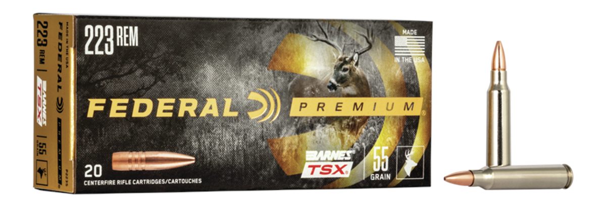 Federal Barnes TSX Rifle Ammunition .223 Rem 55gr 3200 fps 20/ct