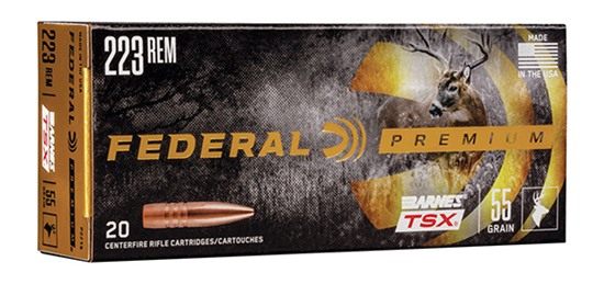 Federal Barnes TSX Rifle Ammunition .223 Rem 55gr 3200 fps 20/ct view 2