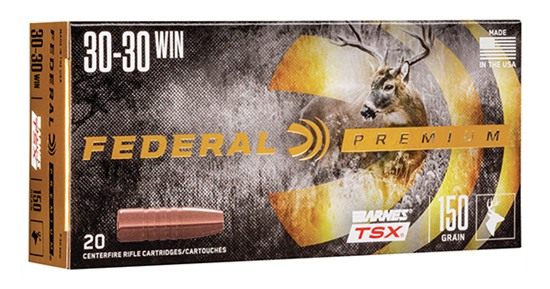 Federal Cartridge Barnes TSX Rifle Ammunition .30 Win 150gr Solid 2220 fps