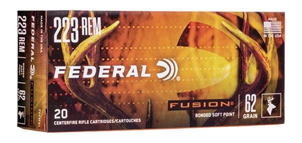 Federal F223FS1 Fusion 223 Rem 62gr Bonded Soft Point 20 Per Box/10 Case view 2