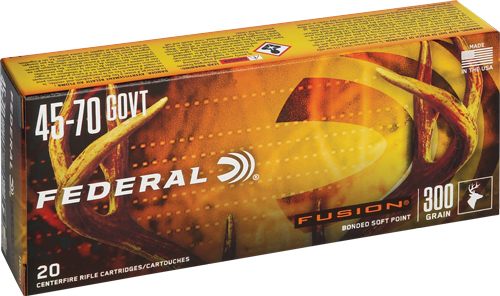Federal F4570FS1 Fusion 45-70 Gov 300gr Bonded Soft Point 20 Per Box/10 Cas view 2