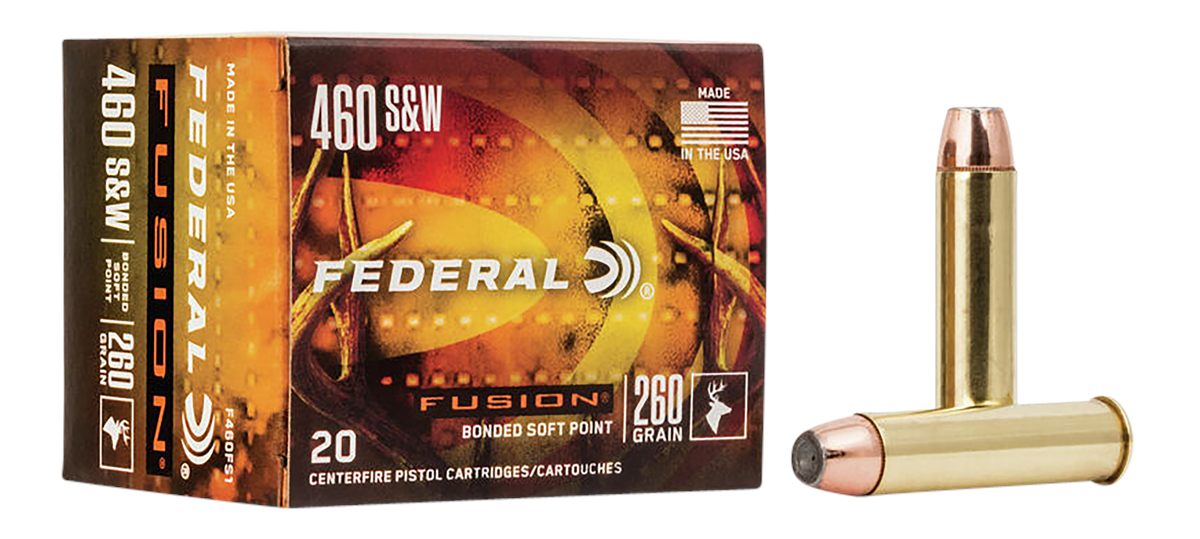 Federal Cartridge F460FS1 Fusion Handgun 460S W Mag 260gr Soft Point 20 Per