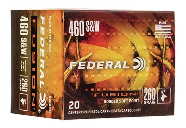 Federal Cartridge F460FS1 Fusion Handgun 460S W Mag 260gr Soft Point 20 Per view 3