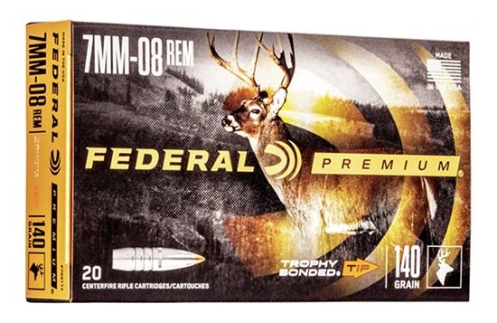 Federal Premium Vital-Shok Rifle Ammunition 7mm-08 Rem 140 gr TBT 2800 fps