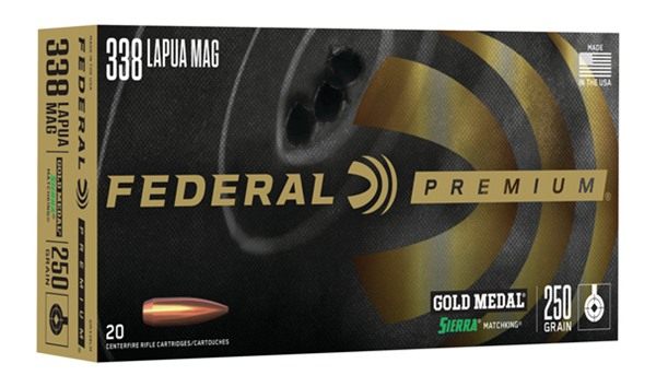 Federal Premium Gold Medal Rifle Sierra MatchKing Ammunition .338 Lapua Mag view 2