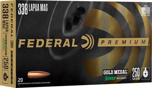 Federal Premium Gold Medal Rifle Sierra MatchKing Ammunition .338 Lapua Mag view 3