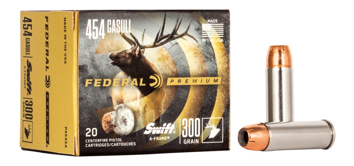 Federal Premium Vital-Shok Handgun Ammunition .454 Casull 300 gr SAF 1520 f