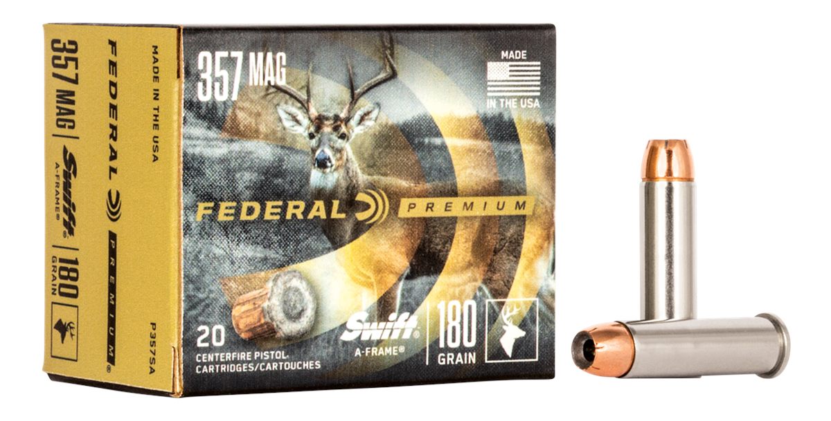 Federal Premium Vital-Shok Handgun Ammunition .357 Mag 180 gr SAF 1160 fps