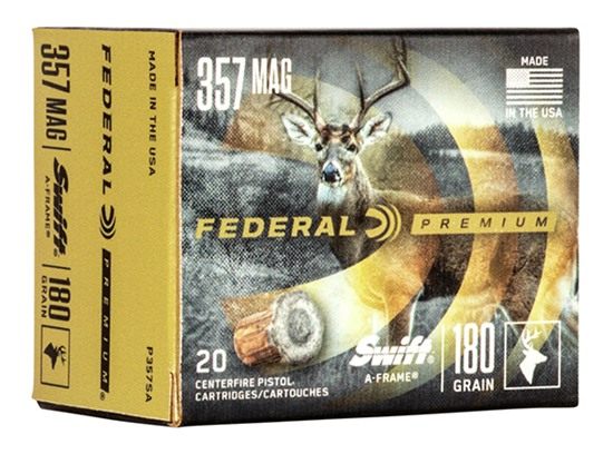 Federal Premium Vital-Shok Handgun Ammunition .357 Mag 180 gr SAF 1160 fps view 2
