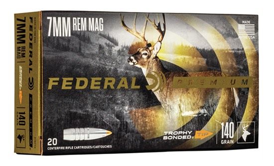 Federal Premium Vital-Shok Rifle Ammunition 7mm Rem Mag 140 gr TBT 3150 fps view 2