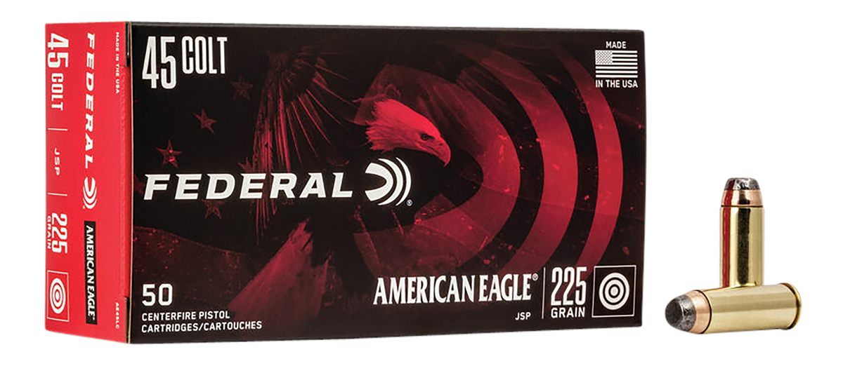 Federal AE45LC American Eagle Handgun 45 Colt 225gr Jacketed Soft Point 50