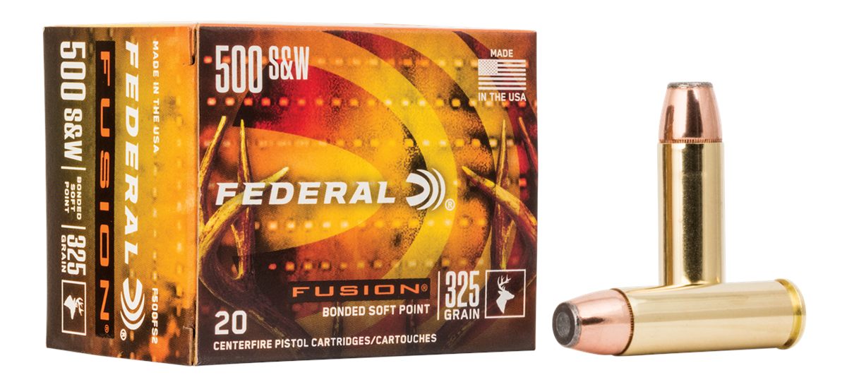 Federal Cartridge F500FS2 Fusion Handgun 500S W Mag 325gr Soft Point 20 Per