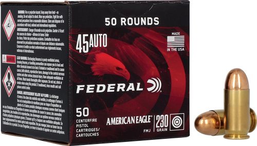 Federal AE45A50 American Eagle Handgun 45ACP 230gr Full Metal Jacket 50 Per view 3