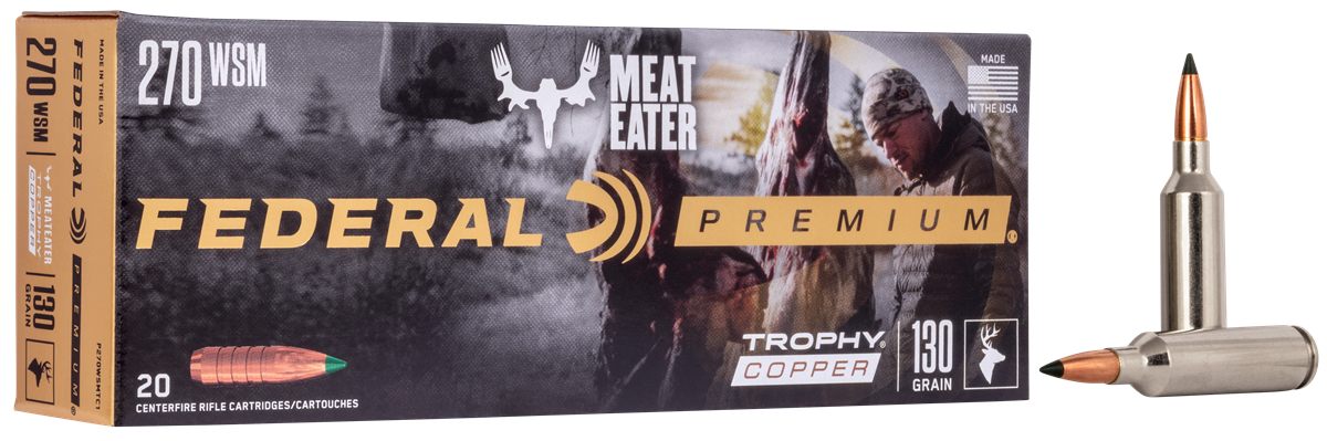 Federal P270WSMTC1 Premium 270WSM 130gr Trophy Copper 20 Per Box/10 Case