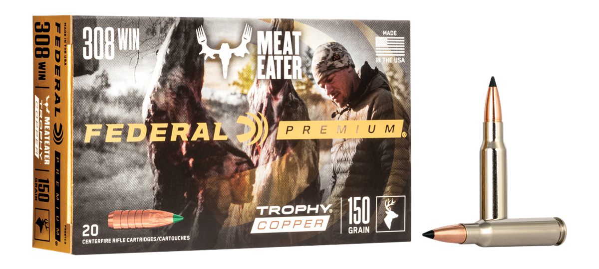 Federal Premium Trophy Copper Rifle Ammunition .308 Win 150 gr TC 2820 fps view 2