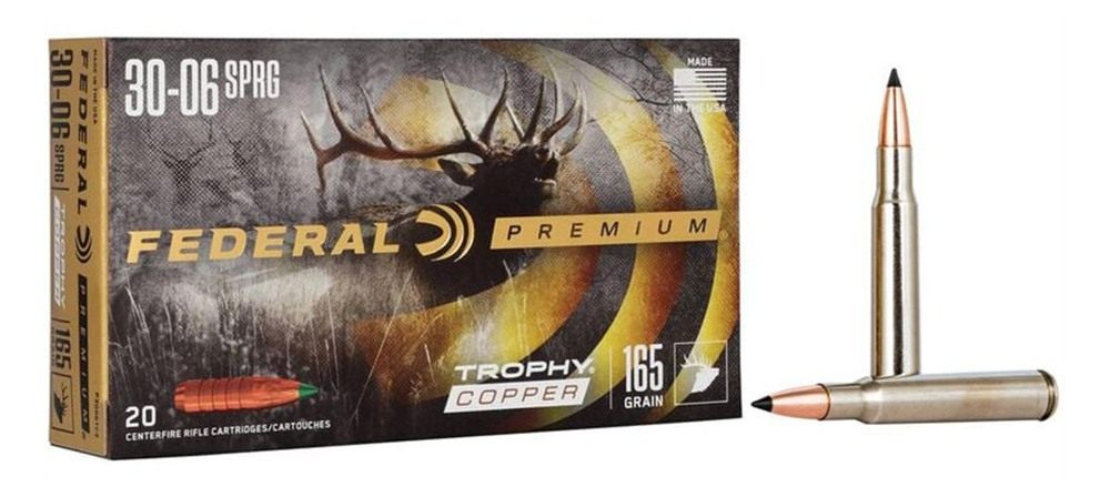 Federal Premium Trophy Copper Rifle Ammunition .30-06 Sprg 165 gr TC 2800 f view 3