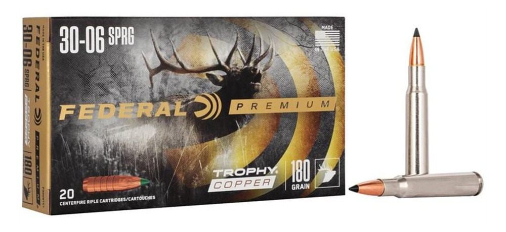 Federal Premium Trophy Copper Rifle Ammunition .30-06 Sprg 180 gr TC 2700 f view 3
