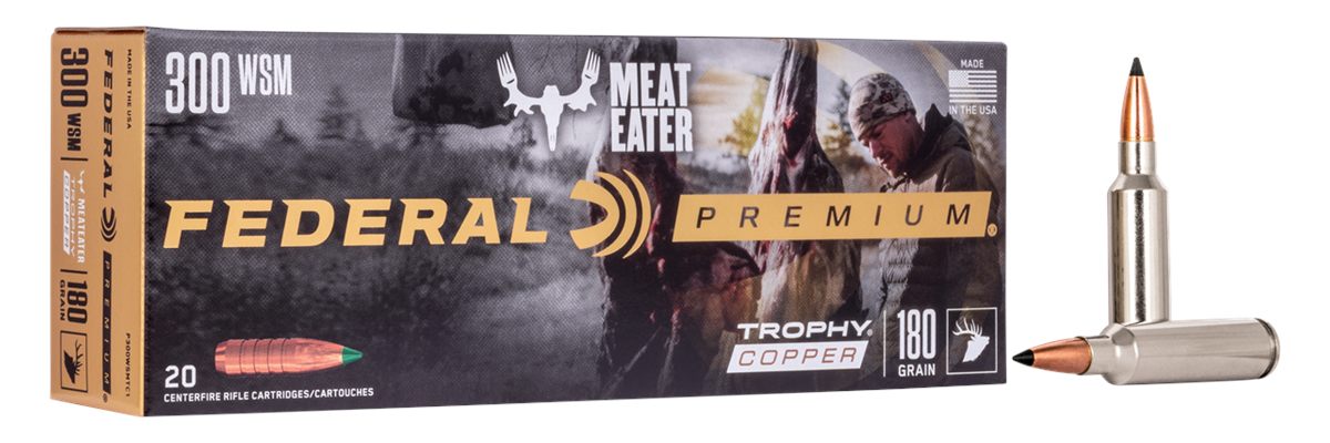Federal Premium Trophy Copper Rifle Ammunition .300 WSM 180 gr TC 2960 fps