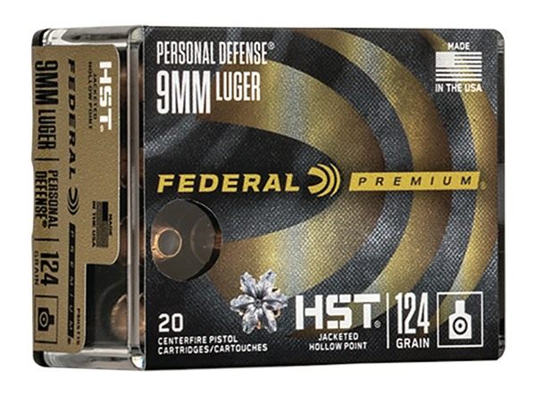 Federal P9HST1S Premium Personal Defense 9mmLuger 124gr HST Jacketed Hollow view 3