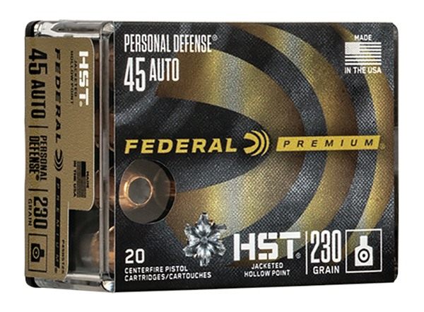 Federal P45HST2S Premium Personal Defense 45ACP 230gr HST Jacketed Hollow P view 2
