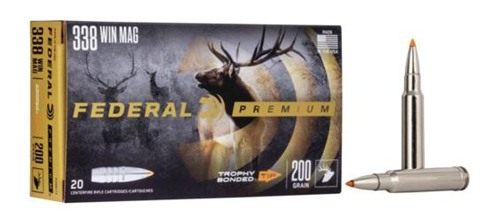 Federal Cartridge Premium Vital-Shok Rifle Ammunition .338 Win Mag 200 gr B